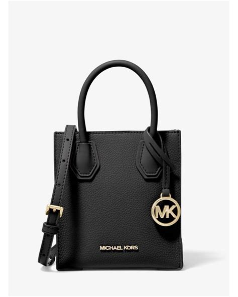 michael kors shoulder handbag pebbled tote|Michael Kors mercer extra small.